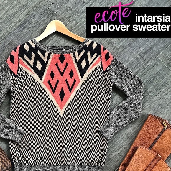 ⚡️FLASH SALE⚡️ Urban Outfitters Ecote Intarsia Pullover Sweater - Picture 2 of 8